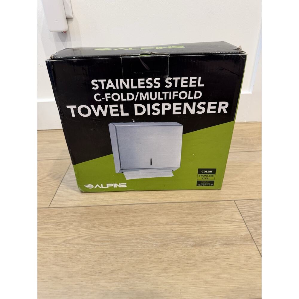Paper Towel Dispenser Wall Mount Commercial c-fold/Multi-fold/Tri-fold with Lock